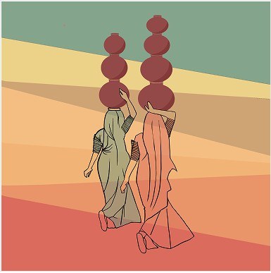 Desert digital illustration