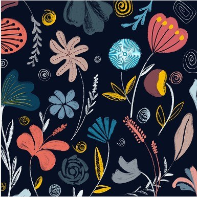 Flowers digital illustration