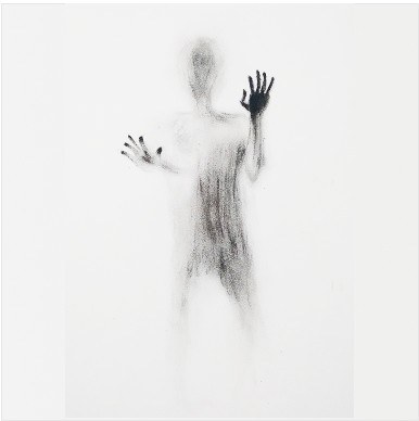 Is Someone There hand-drawn artwork