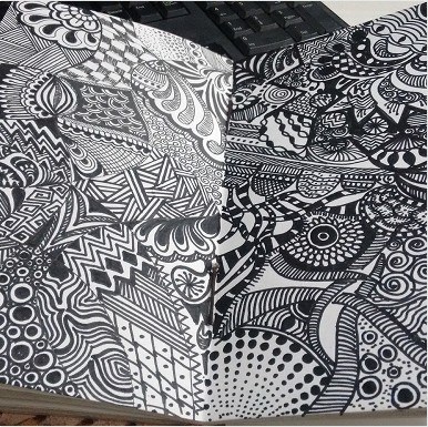 Mandala hand-drawn artwork