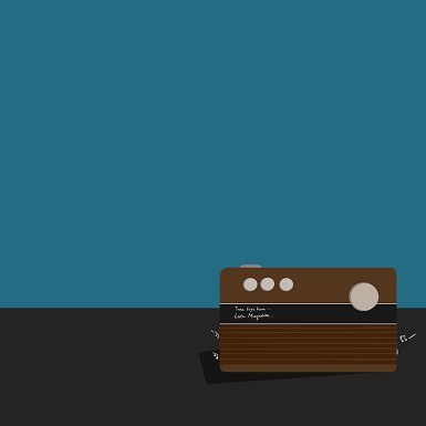Retro Radio digital illustration