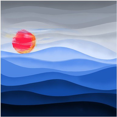 Scenic digital illustration