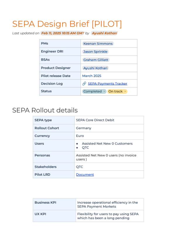 SEPA rollout and dependency planning view cover